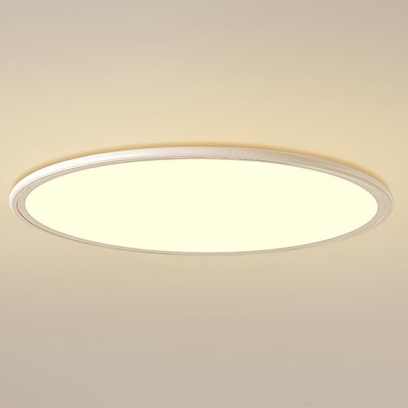 Sleek White Round Ultra-Thin LED Recessed Ceiling Light for Home Use