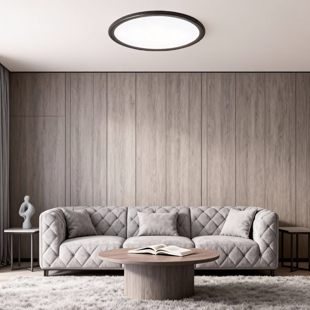 Sleek White Round Ultra-Thin LED Recessed Ceiling Light for Home Use