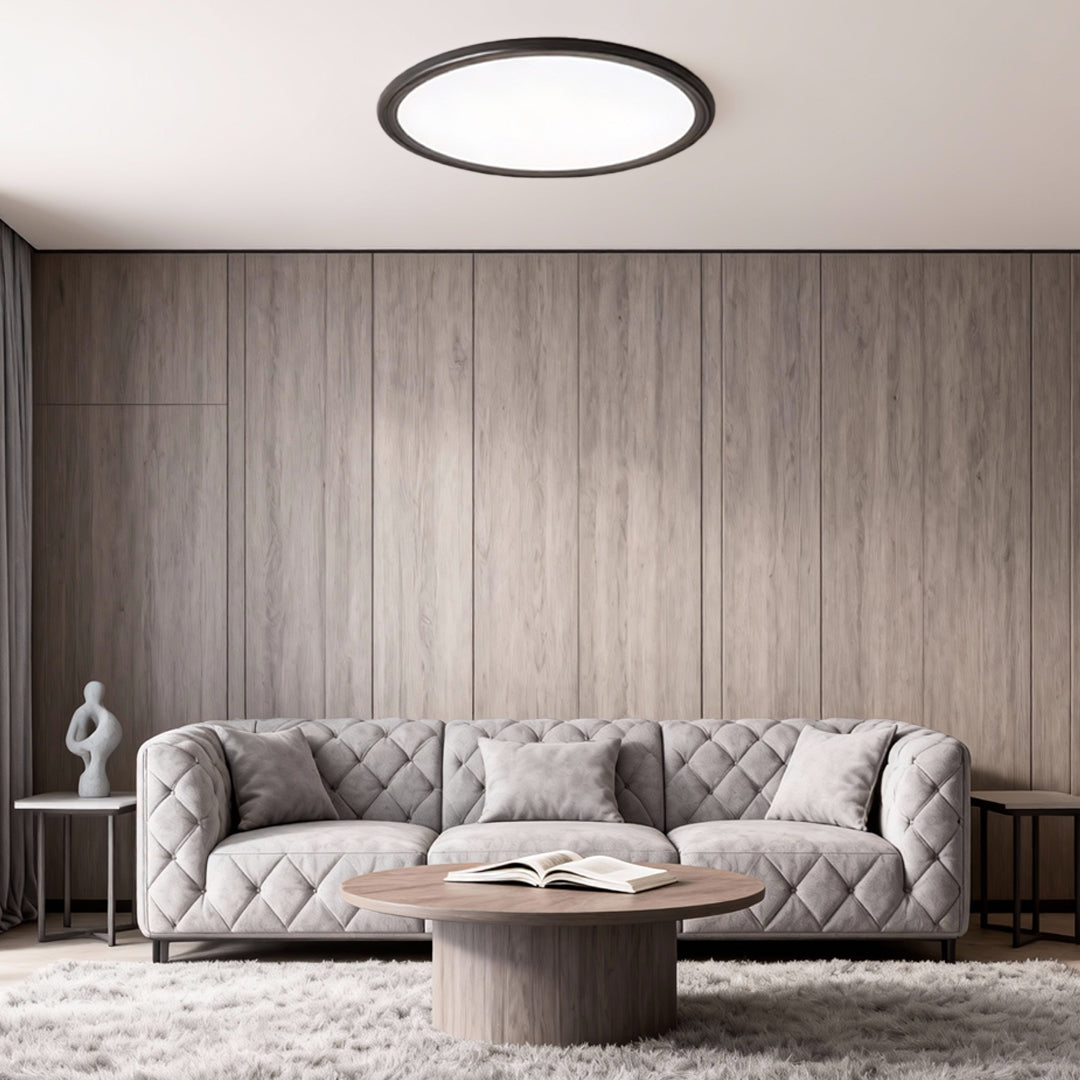 Sleek White Round Ultra-Thin LED Recessed Ceiling Light for Home Use