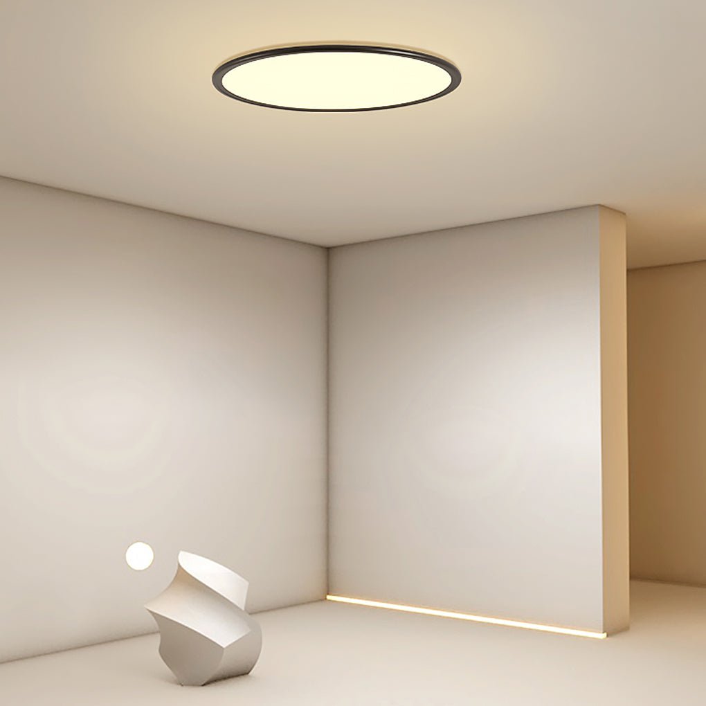 Sleek White Round Ultra-Thin LED Recessed Ceiling Light for Home Use