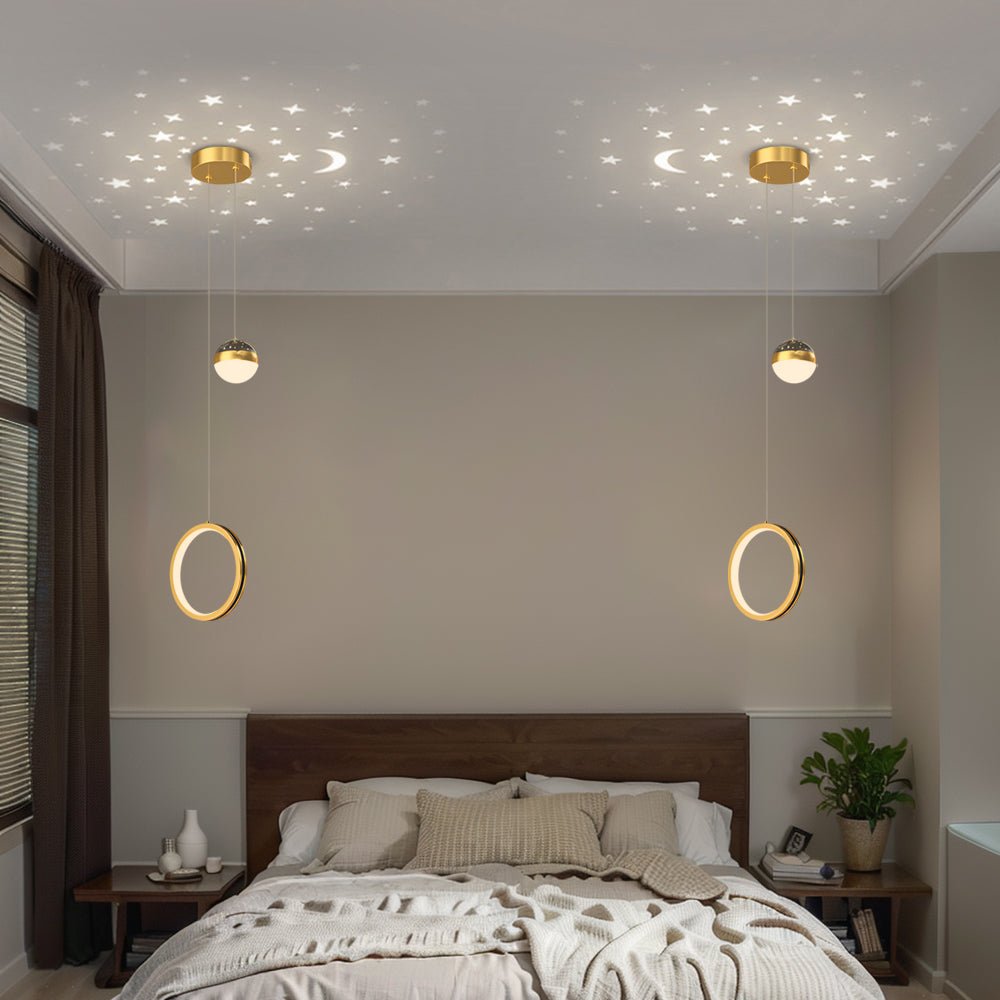 Modern White Oval LED Pendant Light with 3-Step Dimming for Living Room