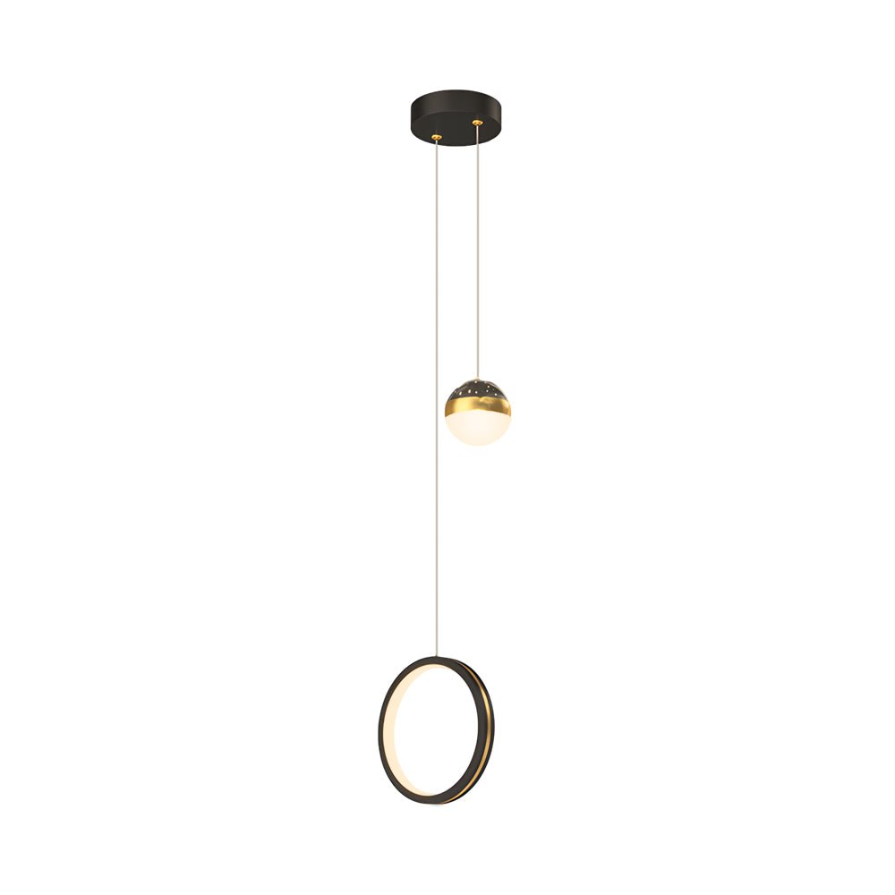 Modern White Oval LED Pendant Light with 3-Step Dimming for Living Room