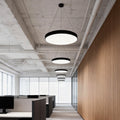 Stylish Black Metal Round Pendant Light Fixture for Minimalist Interiors