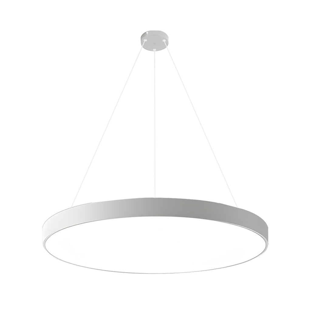 Stylish Black Metal Round Pendant Light Fixture for Minimalist Interiors
