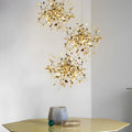 Modern Round Stainless Steel Spherical Chandelier for Living Room Decor