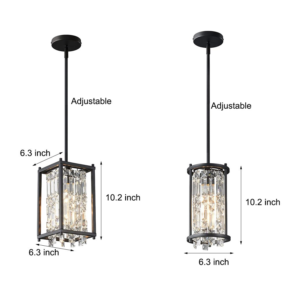 Luxurious Round Square Iron Frame Crystal Chandelier for Modern Spaces
