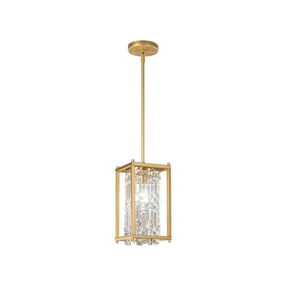 Luxury Modern Round Square Iron Frame Crystal Chandelier for Living Room