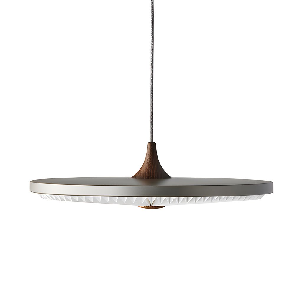 Modern Round White LED Pendant Light with 3-Step Dimming for Kitchen