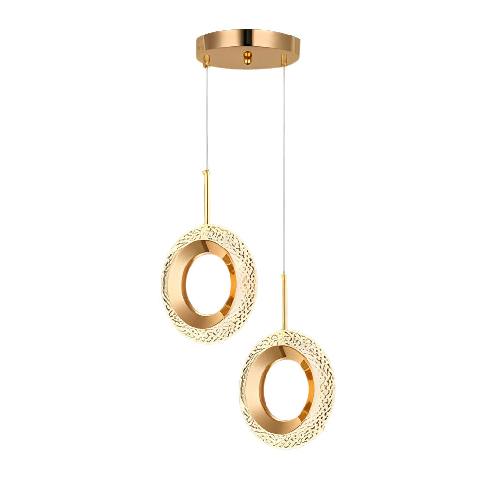Sleek Black Metal LED Pendant Light Fixture for Modern Living Spaces
