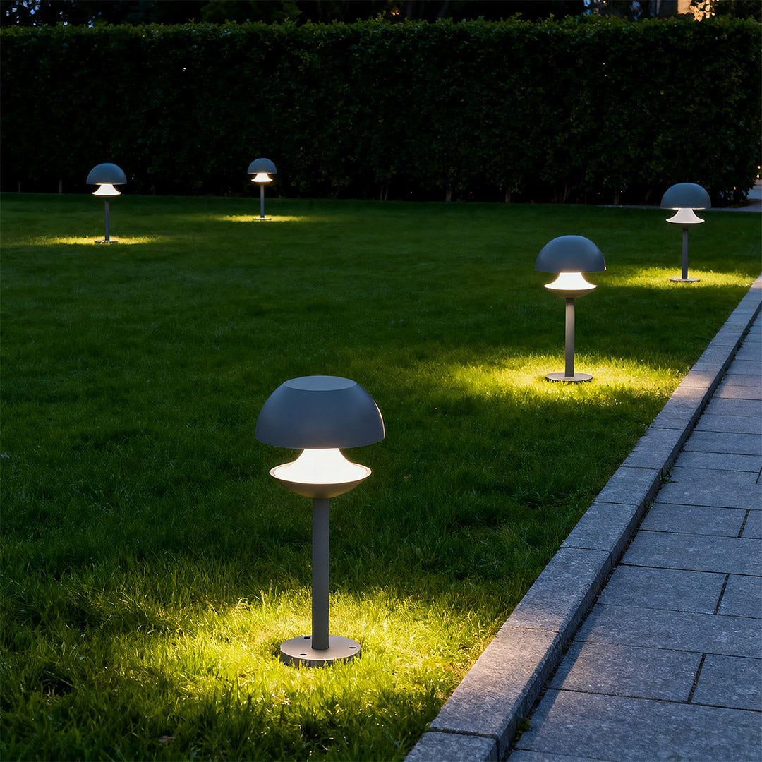 Waterproof Colorful LED Mushroom Path Lights for Garden Landscape Decor