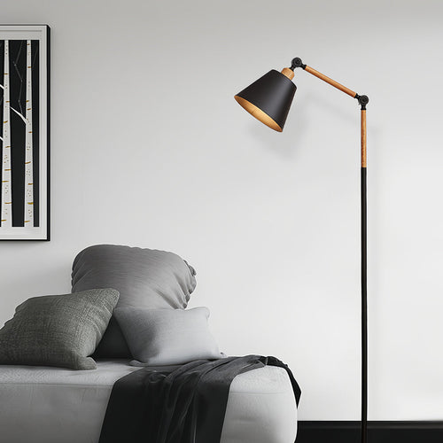 Contemporary Adjustable Metallic Floor Lamp for Living Room Bedroom