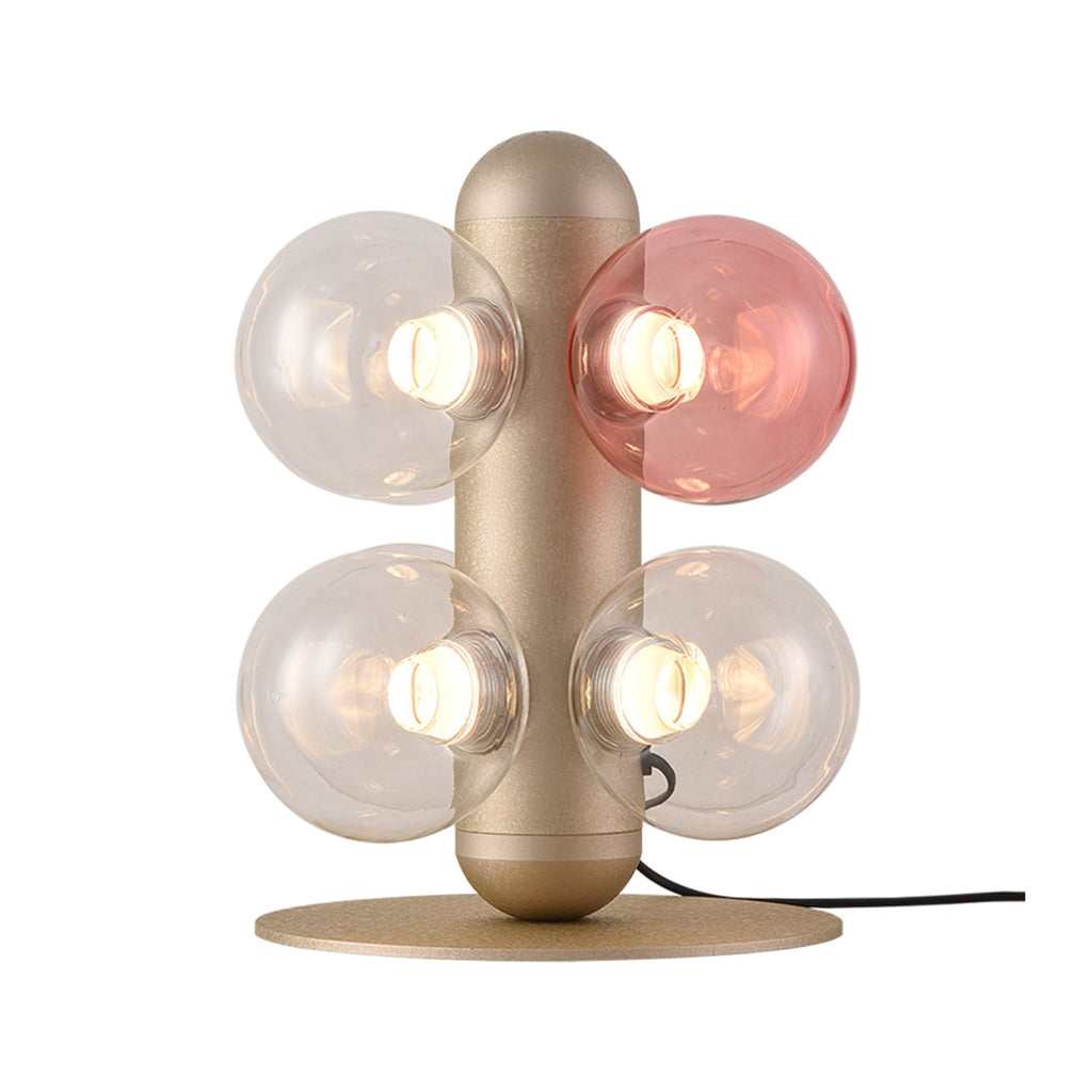 Modern Clear Glass Bubble LED Table Lamp for Minimalist Home Decor