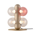 Modern Clear Glass Bubble LED Table Lamp for Minimalist Home Decor