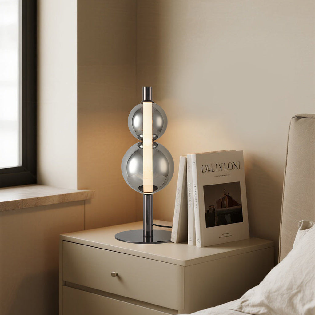 Minimalist White Full Spectrum Eye-Care Art Table Lamp for Home Office