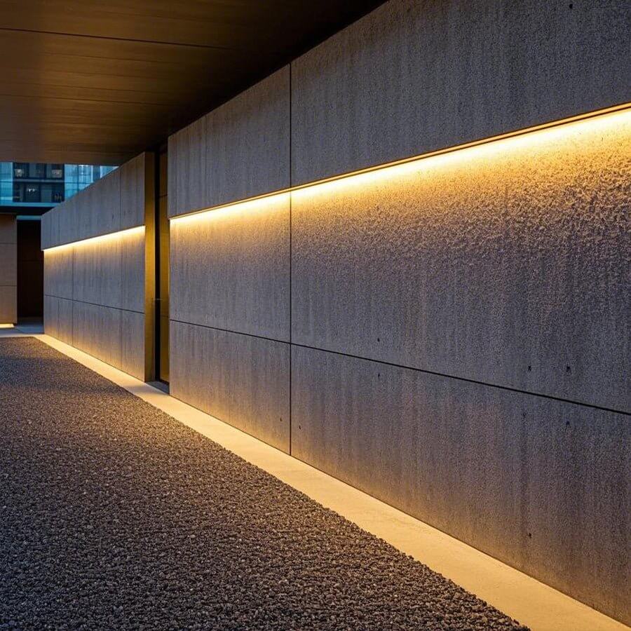 Industrial-Style Silicone Corner-Mount LED Strip Light in Black for Home