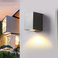 Square Black Waterproof LED Sensor Wall Light for Outdoor Use