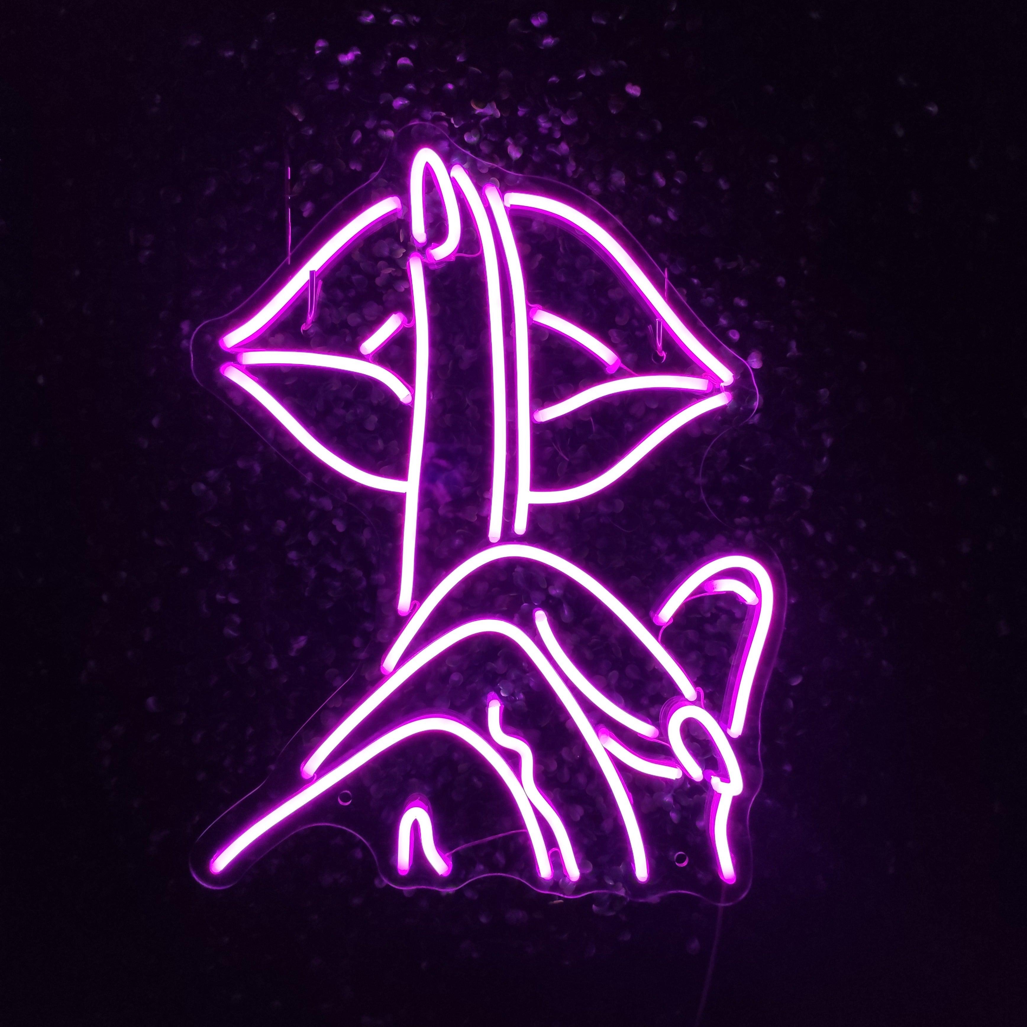 Trendy Pink 'Shhhh' LED Neon Wall Sign for Bedroom or Home Bar Decor
