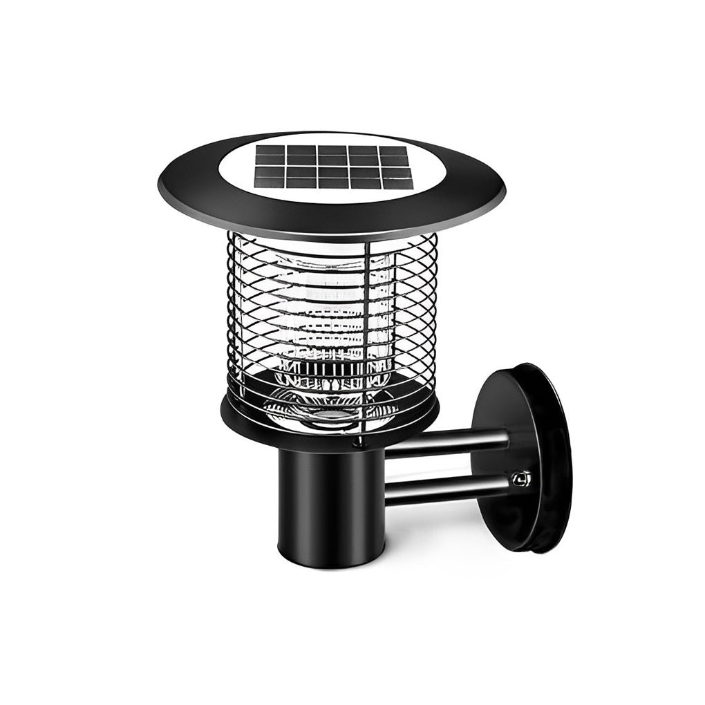 Purple Solar Bug Zapper Lamp - Eco-Friendly Outdoor Mosquito Killer