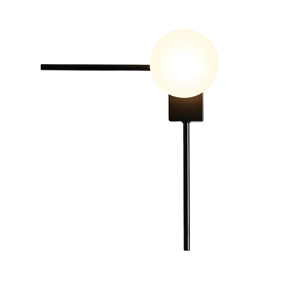 Nordic Style Clear Glass Ball Wall Light Fixture for Bedroom Decor