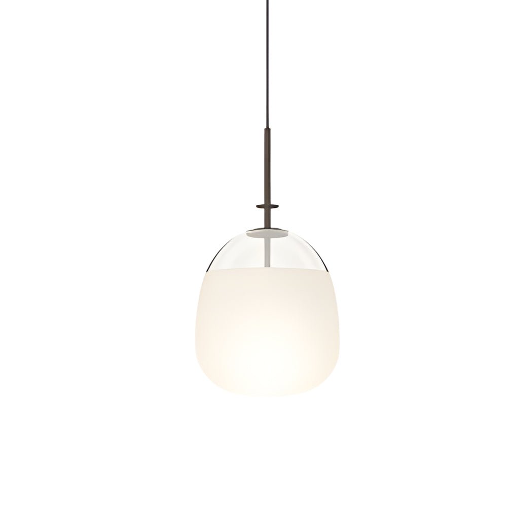 Postmodern Clear Glass UFO LED Chandelier for Living Room Decor