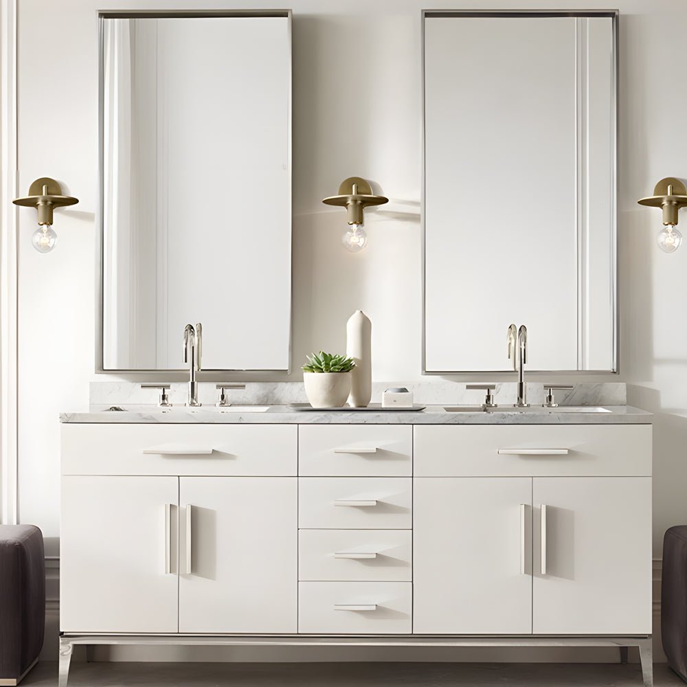 Minimalist Clear Glass Wall Lamp with Creative Hardware for Modern Spaces
