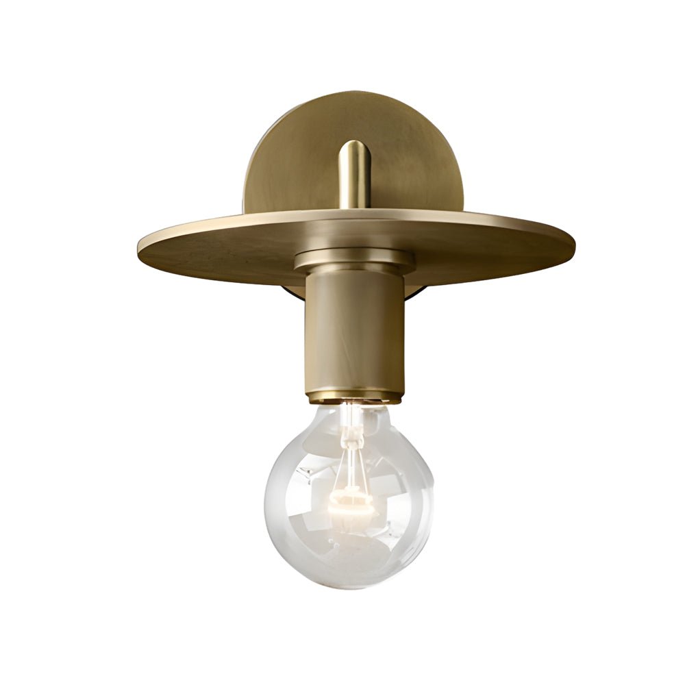 Minimalist Clear Glass Wall Lamp with Creative Hardware for Modern Spaces
