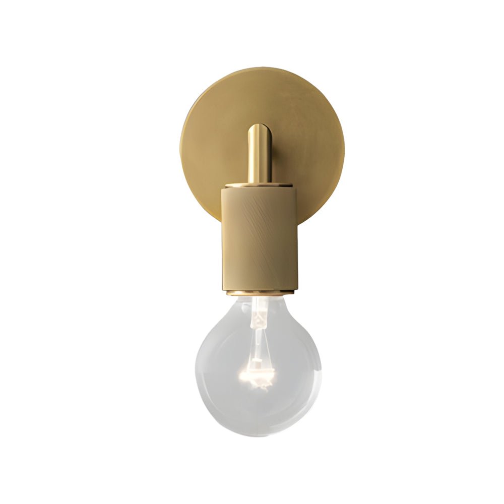 Minimalist Clear Glass Wall Lamp with Creative Hardware for Modern Spaces