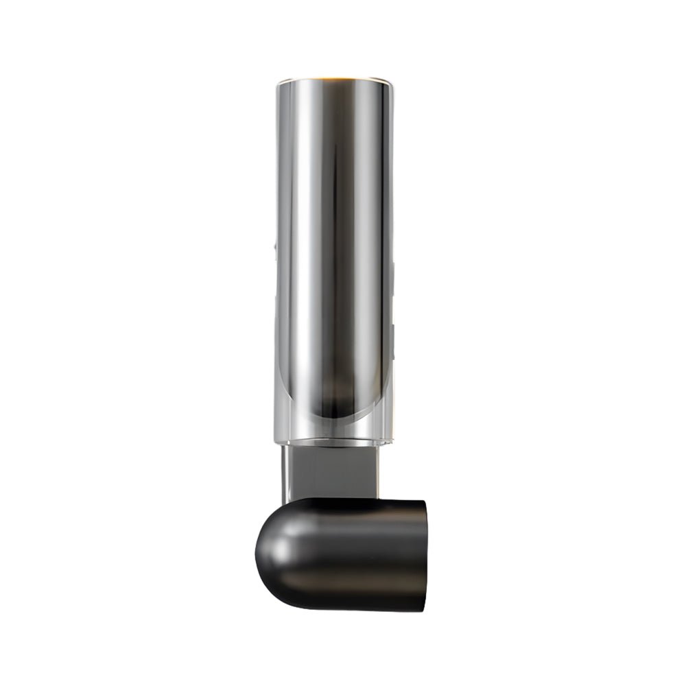 Adjustable Modern Black Iron Cylinder Wall Lamp for Living Room Lighting