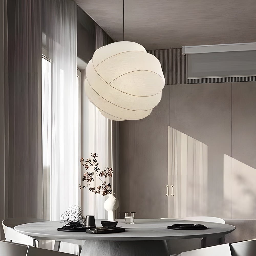 Rustic Iron Silk Wabi-Sabi Chandelier for Bedroom and Living Room