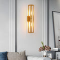 Industrial Black Metal Frame Glass Shade Wall Sconce for Living Room
