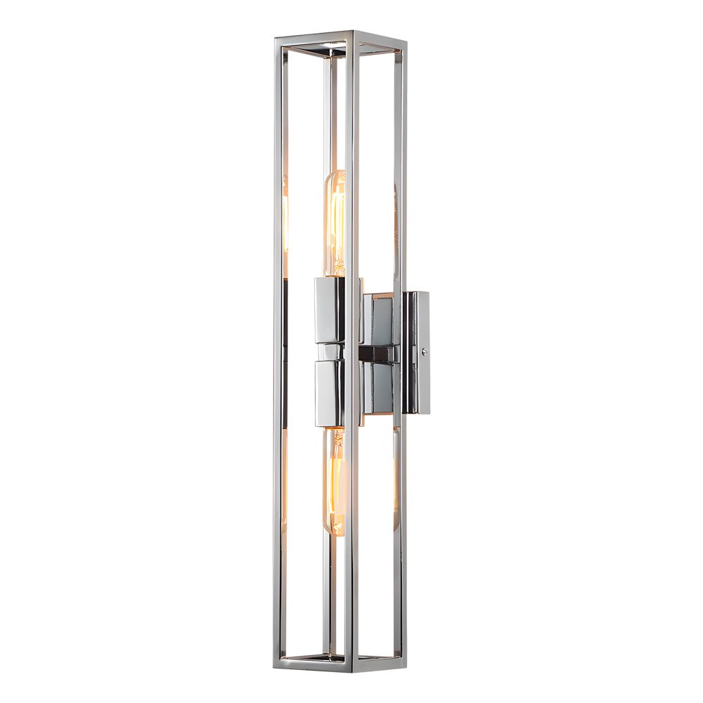 Industrial Black Metal Frame Glass Shade Wall Sconce for Living Room