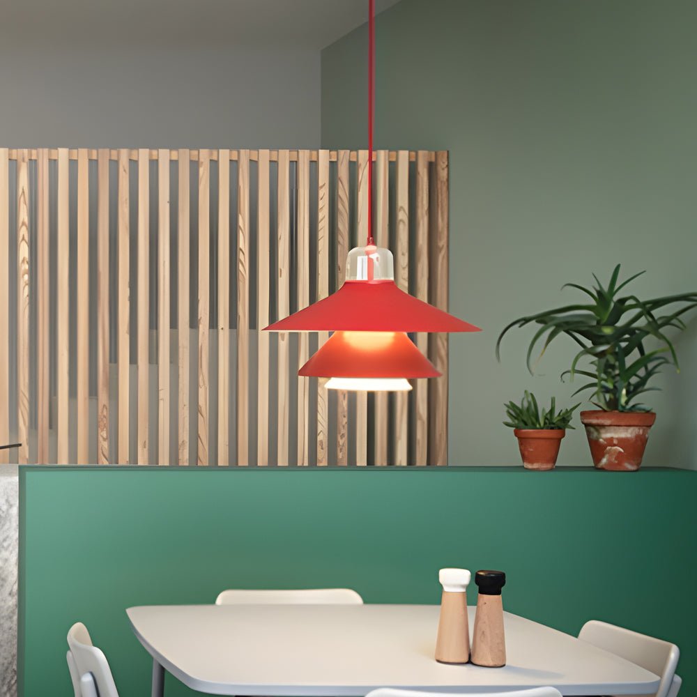 Minimalist Nordic Iron and Glass LED Pendant Light for Home Decor