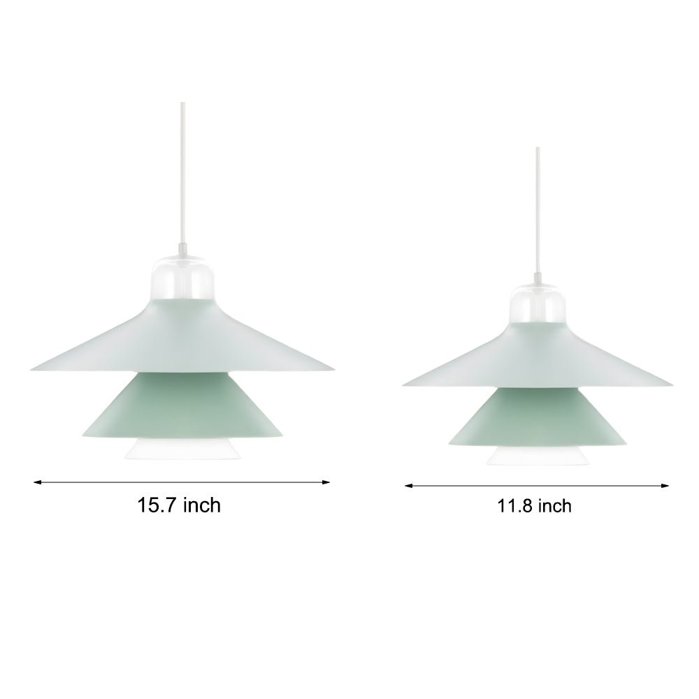Minimalist Nordic Iron and Glass LED Pendant Light for Home Decor