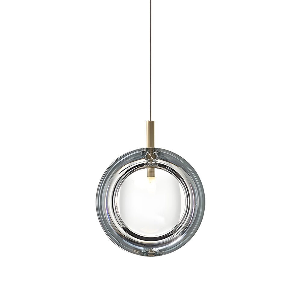 Postmodern Clear Glass Pendant Light Fixture for Dining Room Ceiling Decor