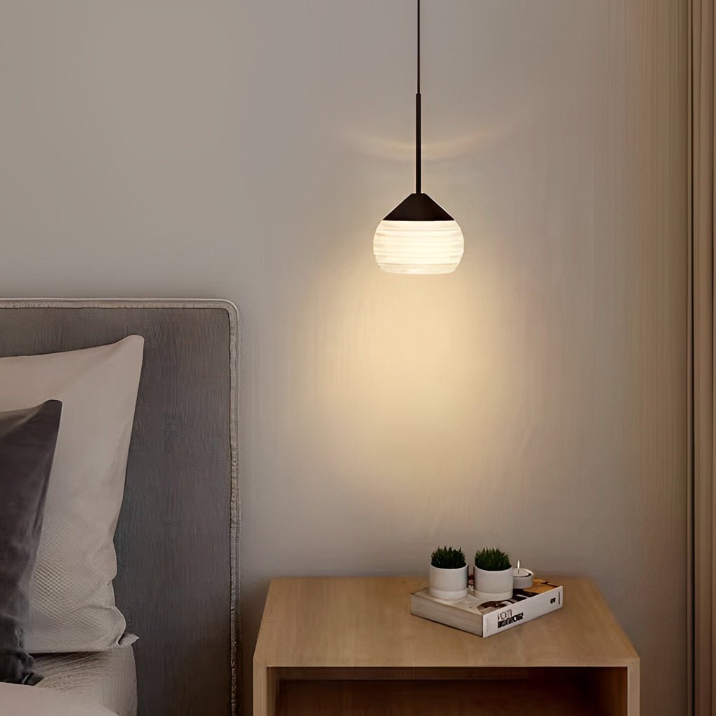 Elegant Acrylic Ball Pendant Light with Simple Screw Thread for Nordic Decor