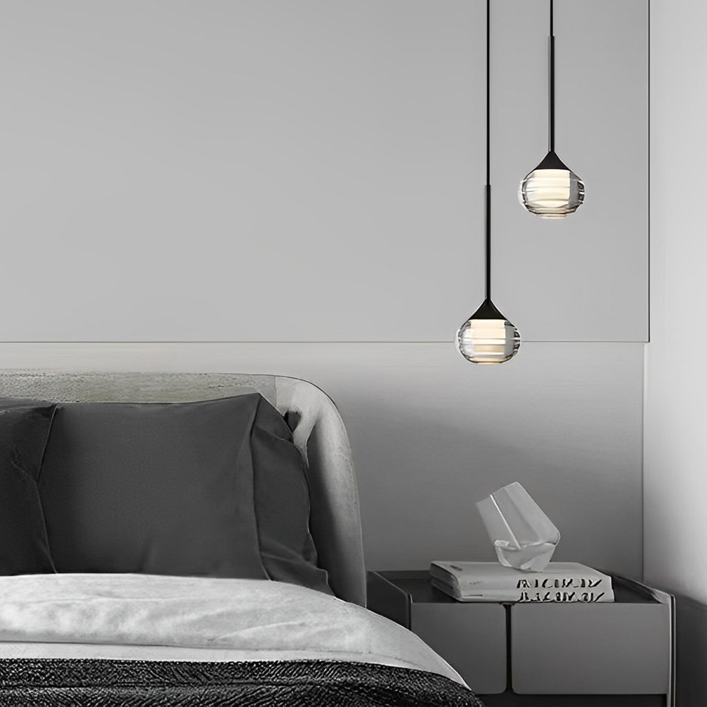 Nordic Clear Acrylic Ball Pendant Light for Modern Living Room Decor