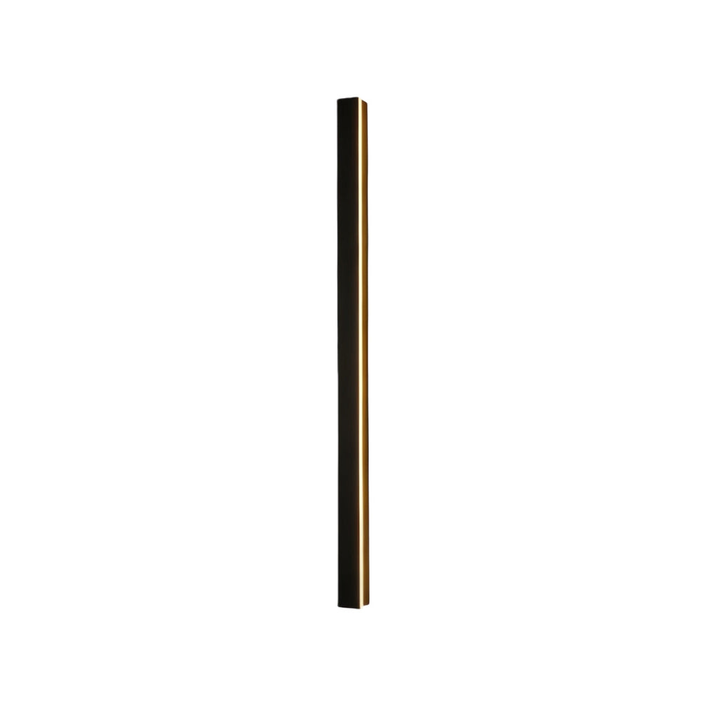 Minimalist Black LED Linear Outdoor Wall Sconce for Patio Garden Lighting