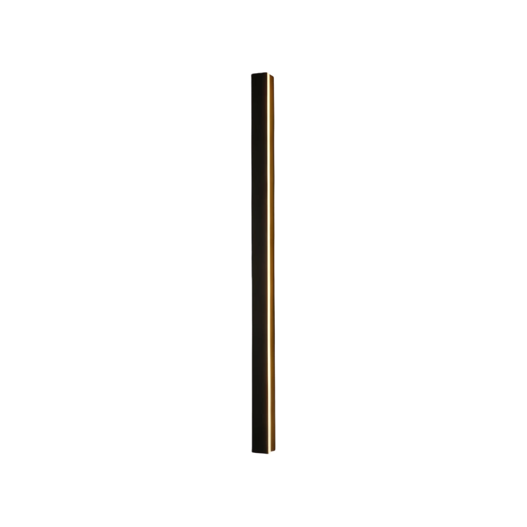 Minimalist Black LED Linear Outdoor Wall Sconce for Patio Garden Lighting