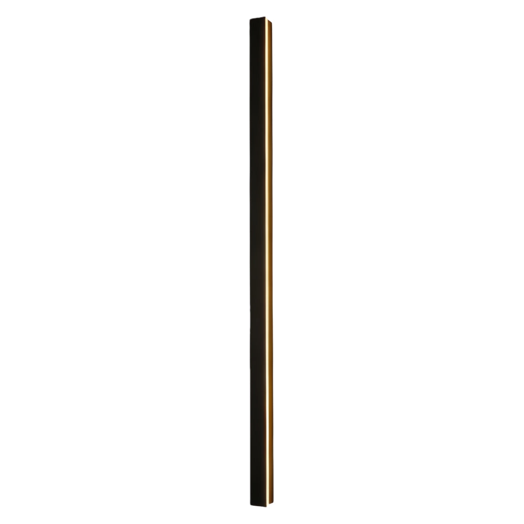 Modern Black LED Linear Wall Sconce for Outdoor Garden Lighting