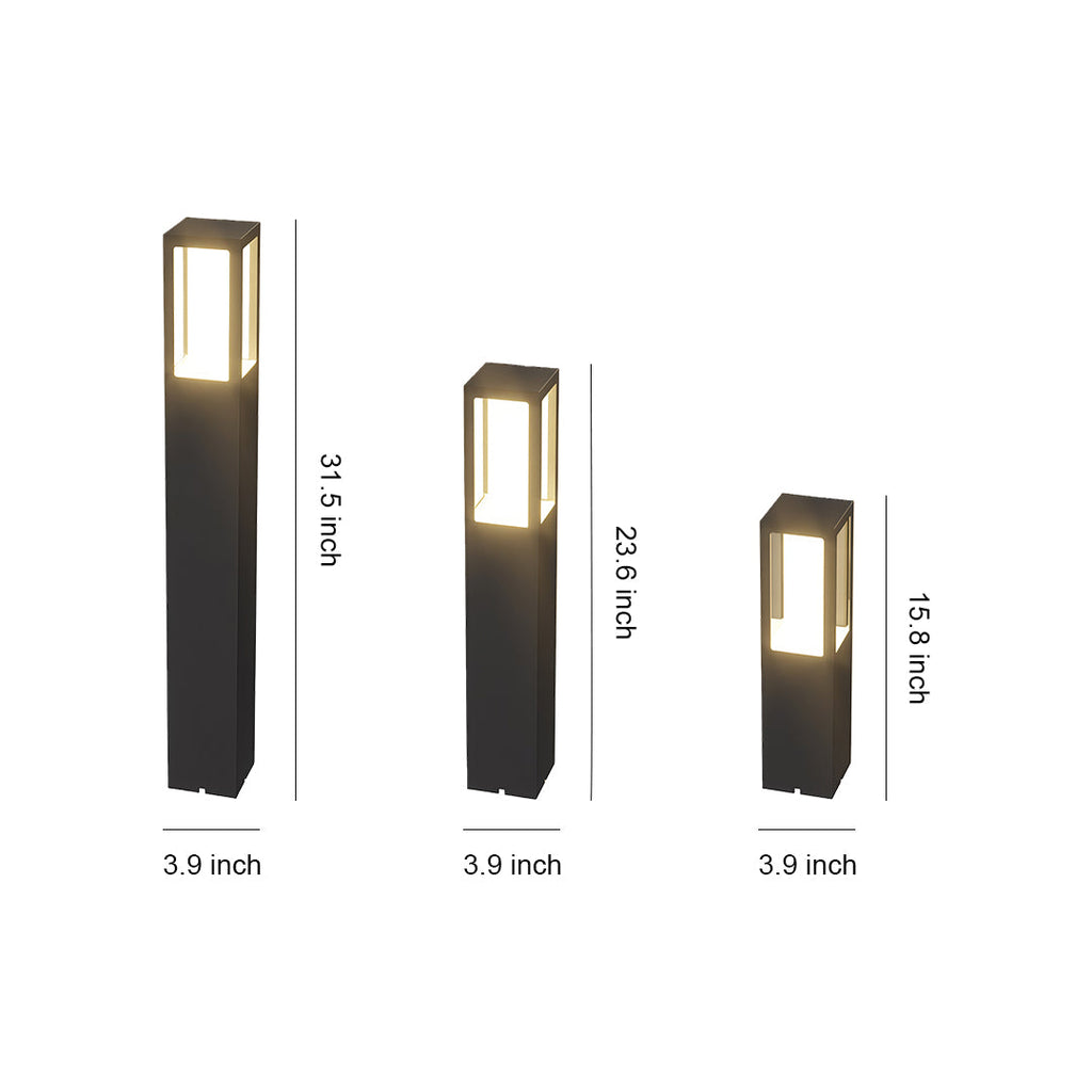 Stylish Waterproof Pathway Bollard Lights for Outdoor Landscape Garden