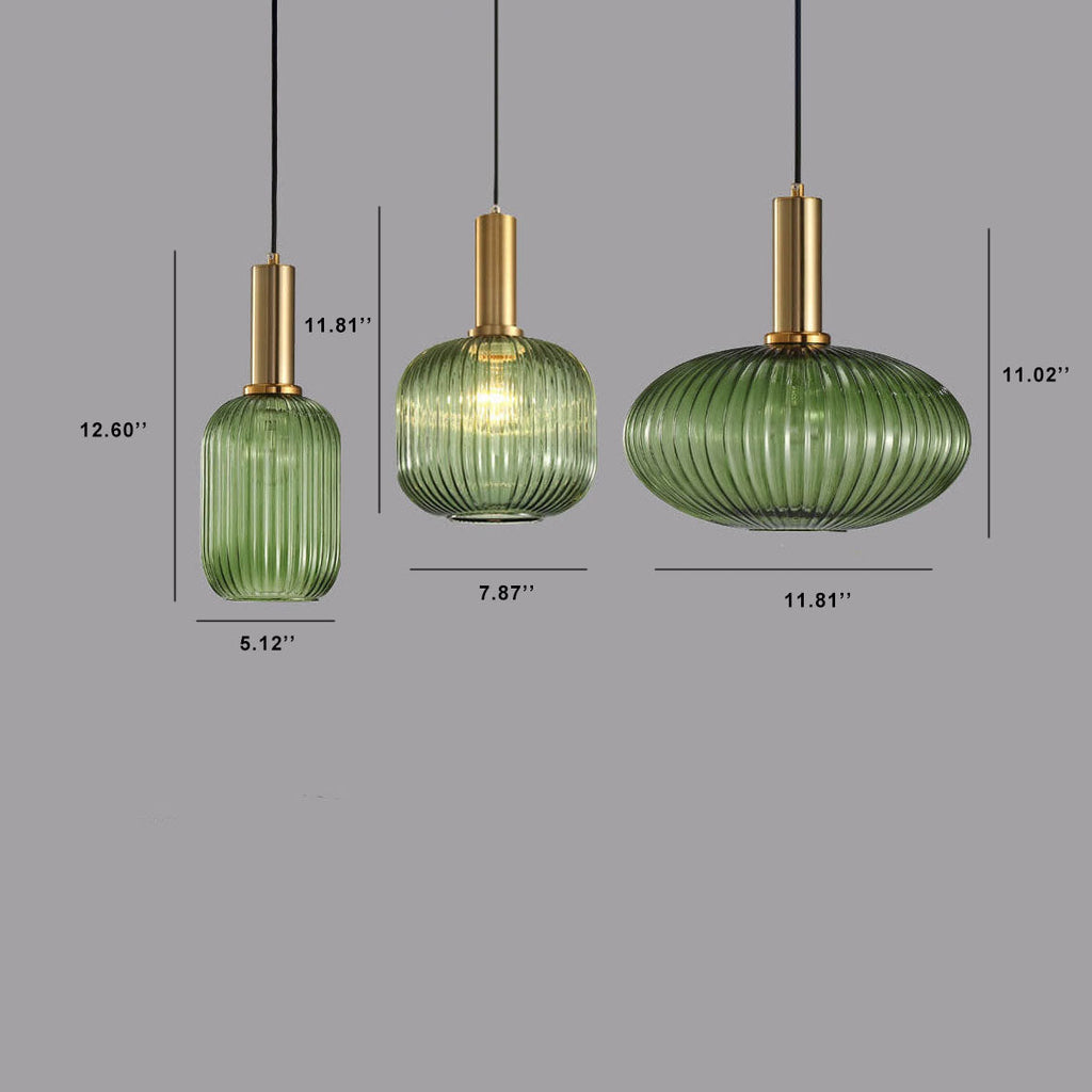 Elegant Minimalist Striped Glass Pendant Light for Modern Living Spaces