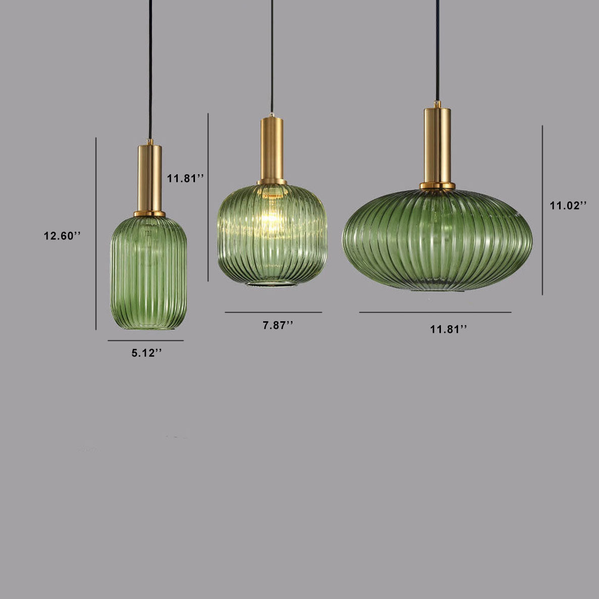 Elegant Minimalist Striped Glass Pendant Light for Modern Living Spaces
