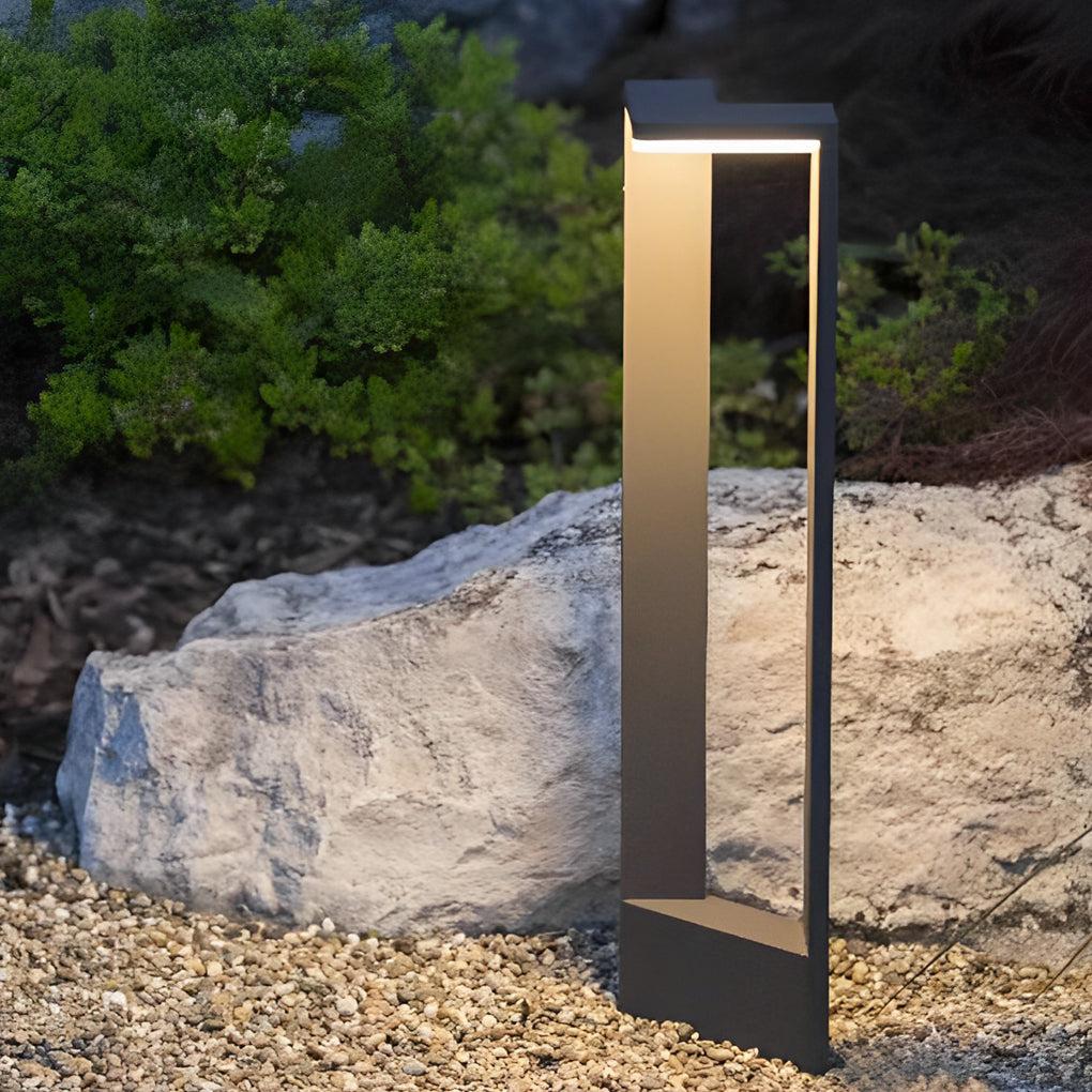 Sleek Black Aluminum 12W LED Pathway Light for Outdoor Landscape Use