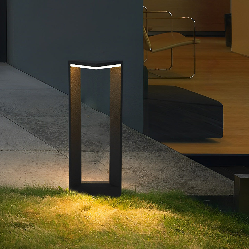 Sleek Black Aluminum 12W LED Pathway Light for Outdoor Landscape Use