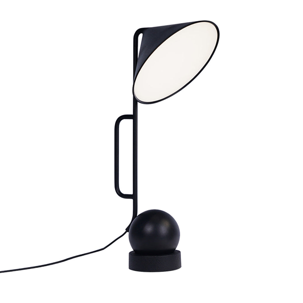 Industrial Black Metal LED Desk Lamp for Home Office and Study Room