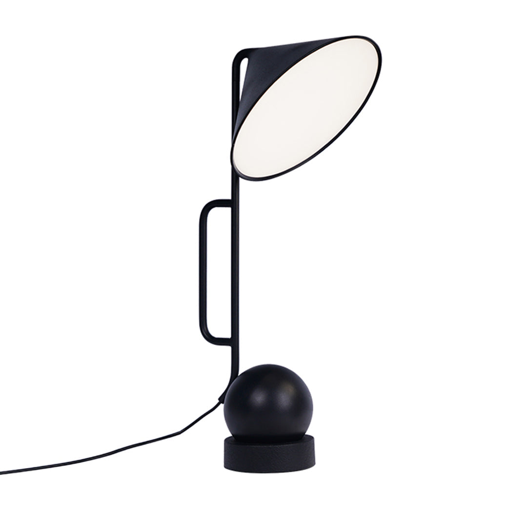 Industrial Black Metal LED Desk Lamp for Home Office or Study Room