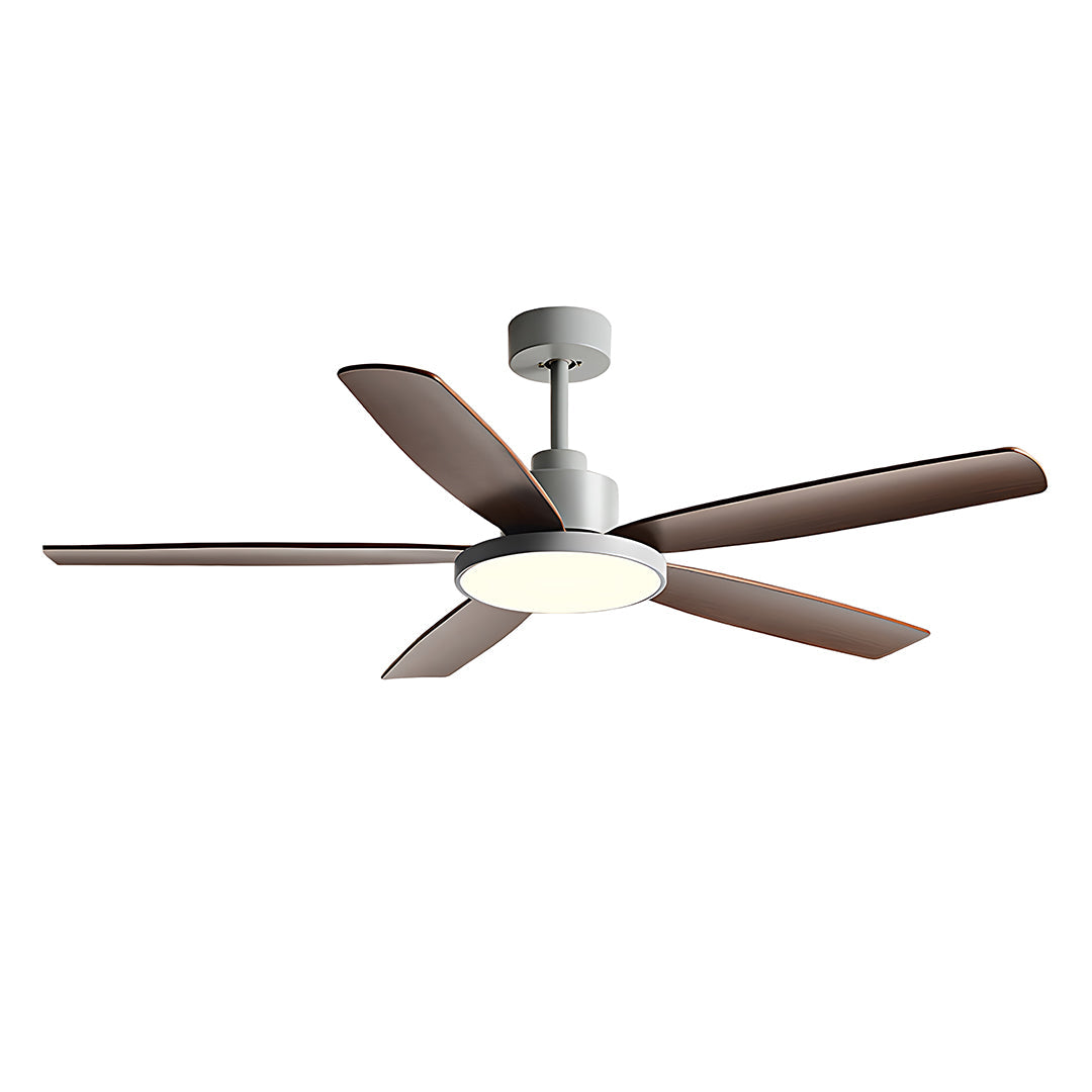 Nordic 5-Light Ceiling Fan with Modern Chandelier Design for Living Room