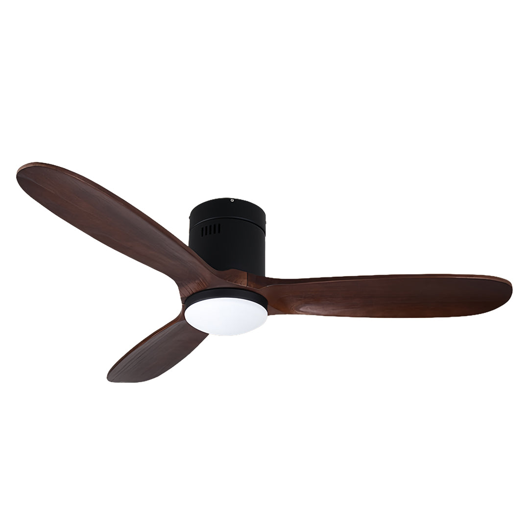 Modern 3-Blade LED Ceiling Fan with Quiet DC Motor & Remote Control