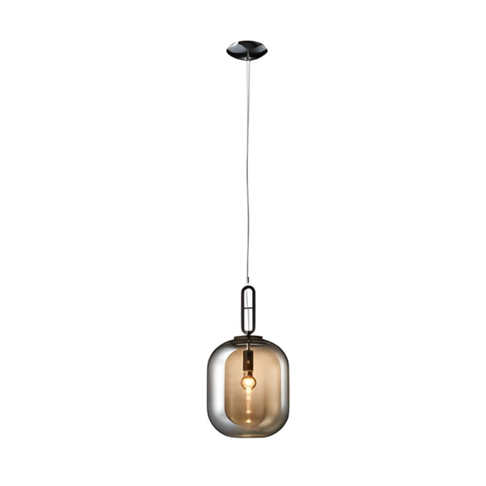 Modern Clear Glass LED Pendant Light for Industrial Kitchen Ceiling