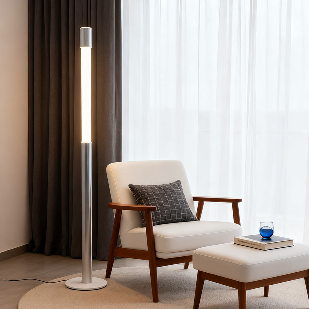 Elegant Minimalist Gray Italian Floor Lamp for Living Room Office décor